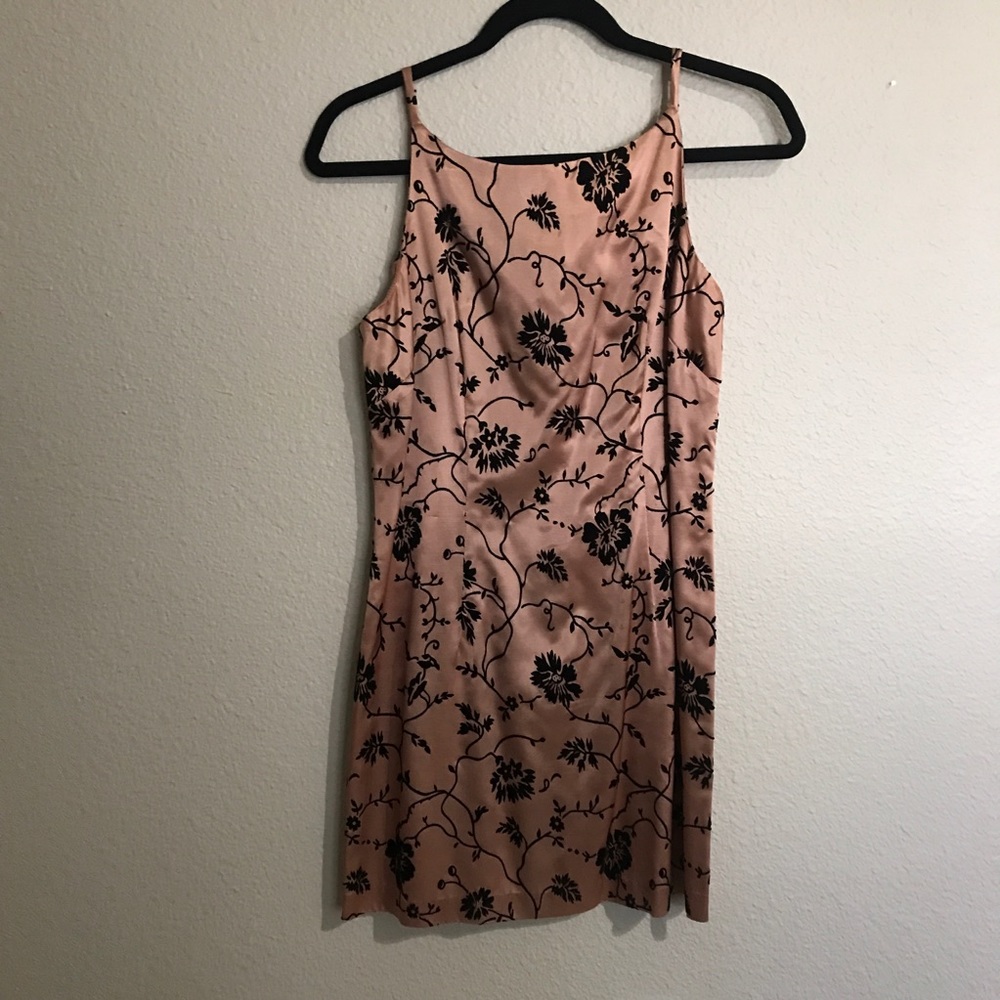 Vintage Silk and Velvet Dress